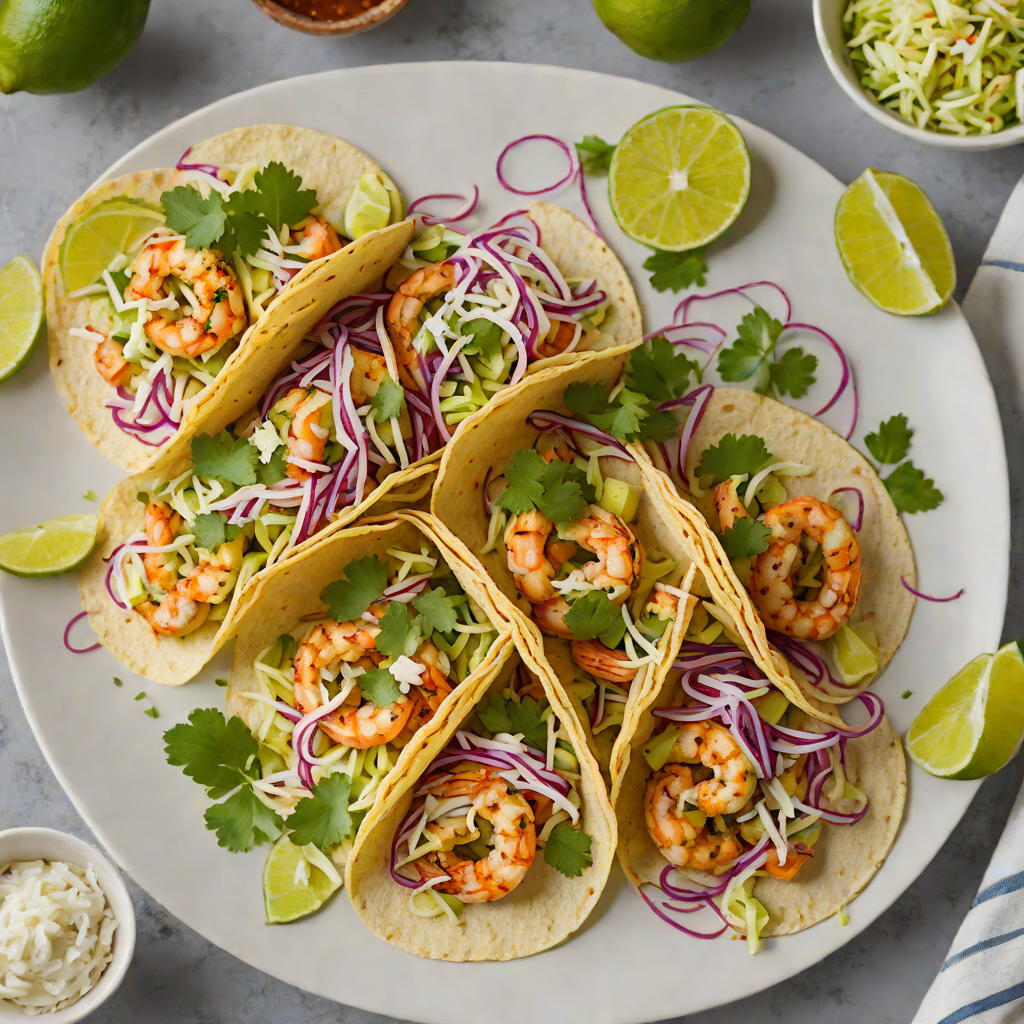 Chipotle-Lime Grilled Shrimp Tacos with Cabbage Slaw
