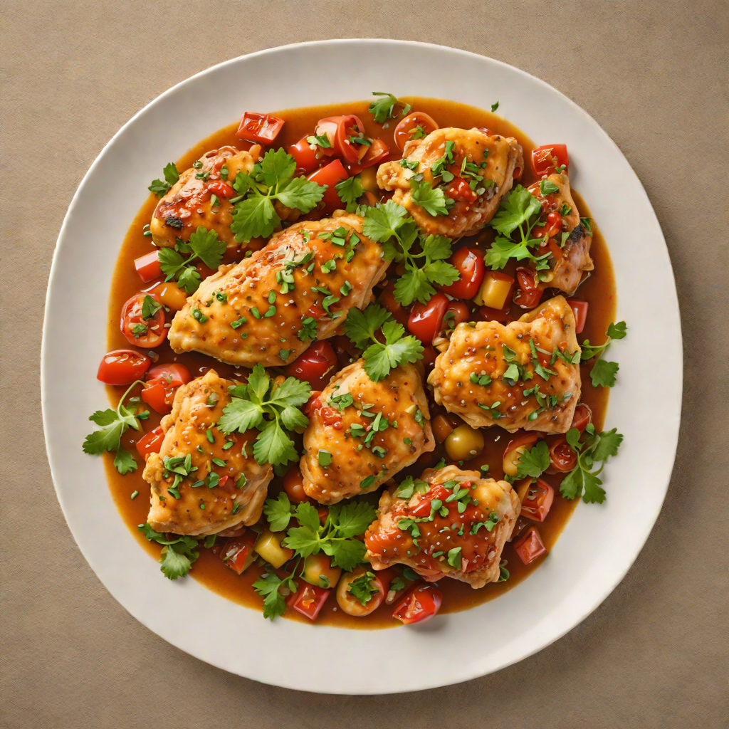 Sautéed Chicken with Popular Puerto Rican Sofrito