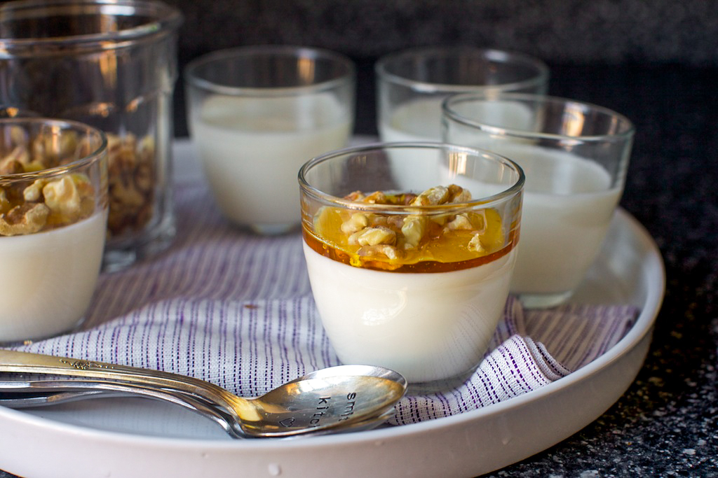 Honey-Lemon Greek Yogurt Panna Cotta