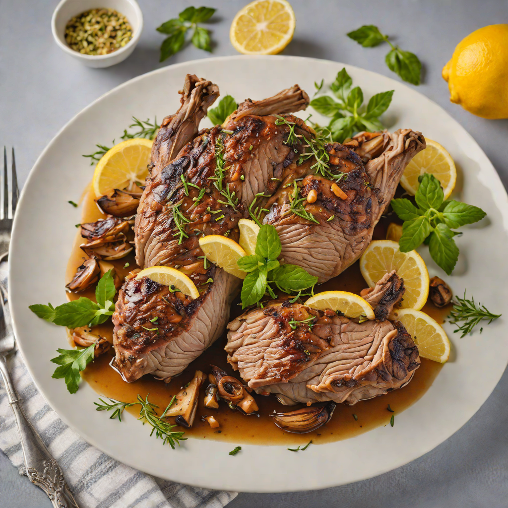 Slow-Roasted Greek Lamb Shoulder with Lemon and Oregano