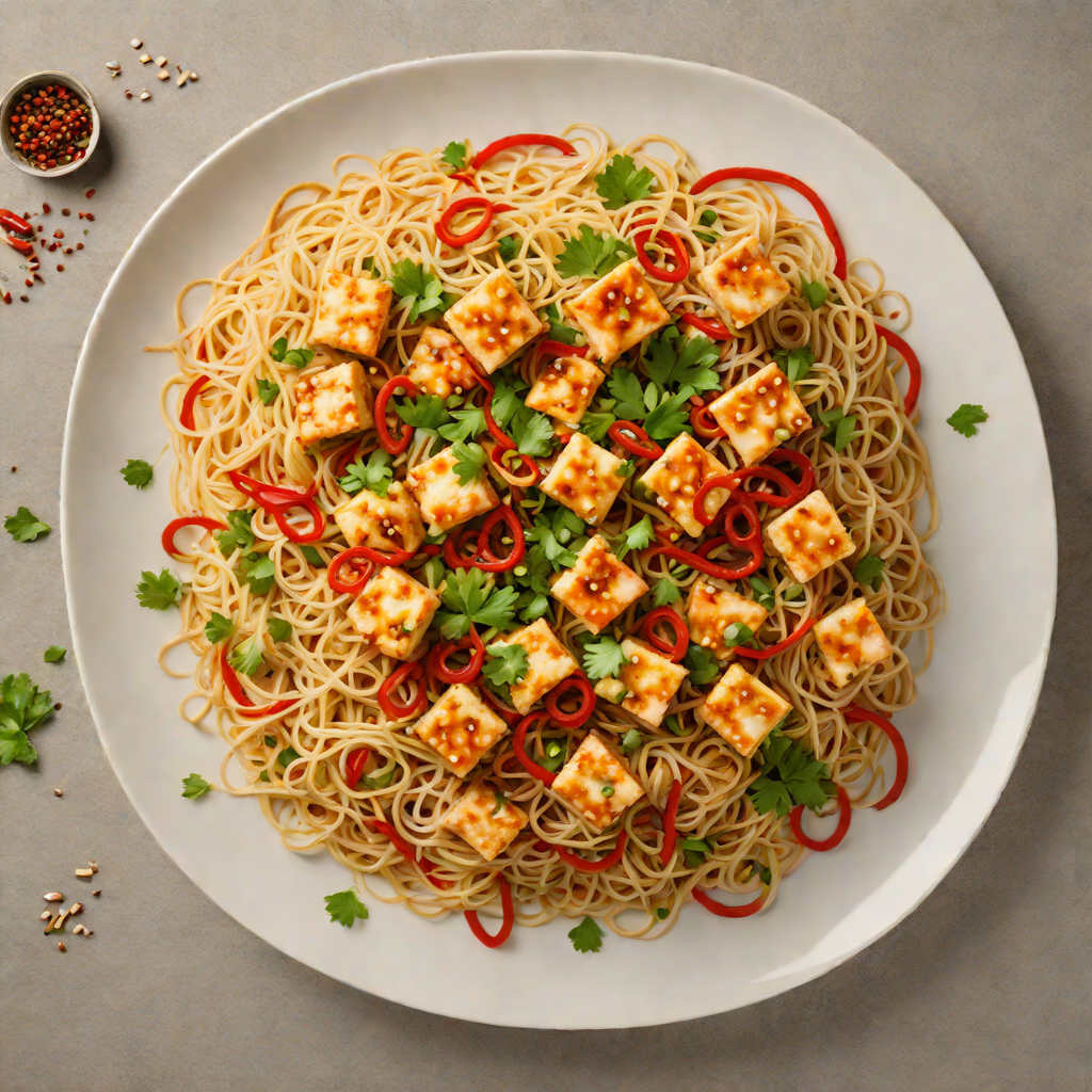 Stir-Fried Tofu Vermicelli with Garlic and Chili