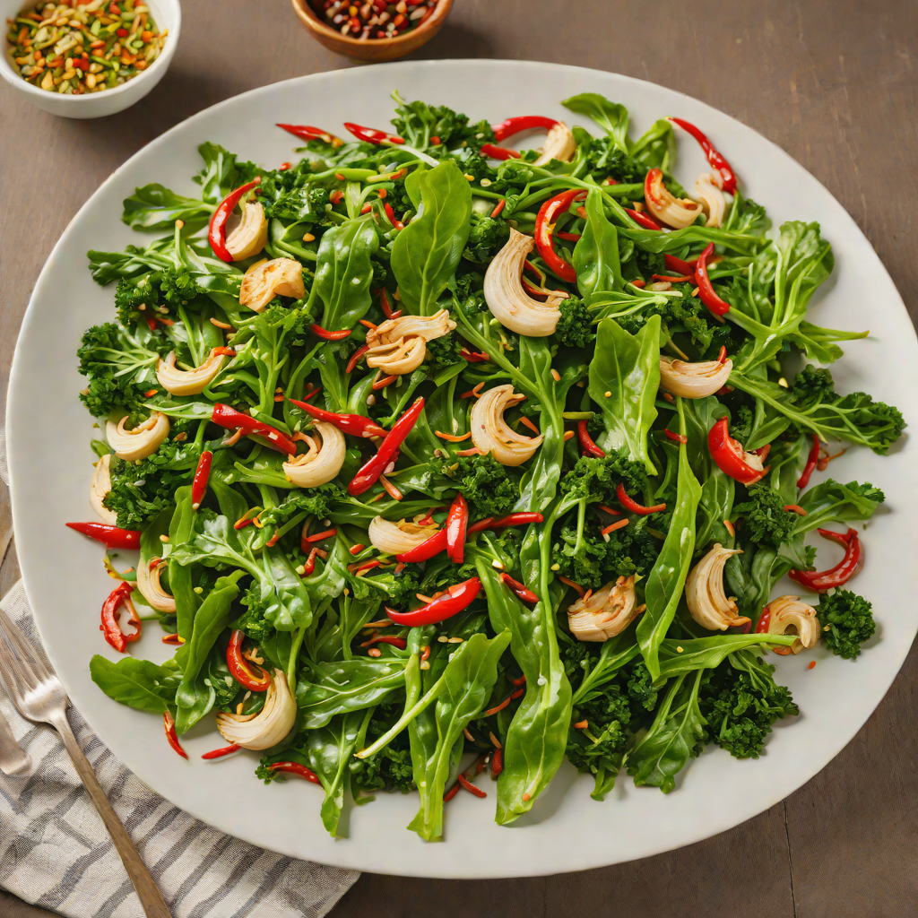Garlic and Chili Stir-Fried Greens for Immunity