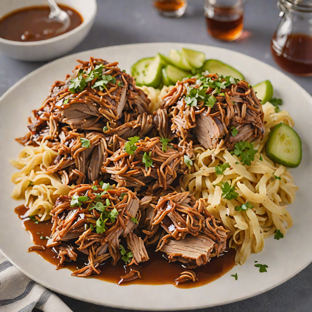 Smoky Slow-Cooked Pulled Pork with Tangy Vinegar Sauce
