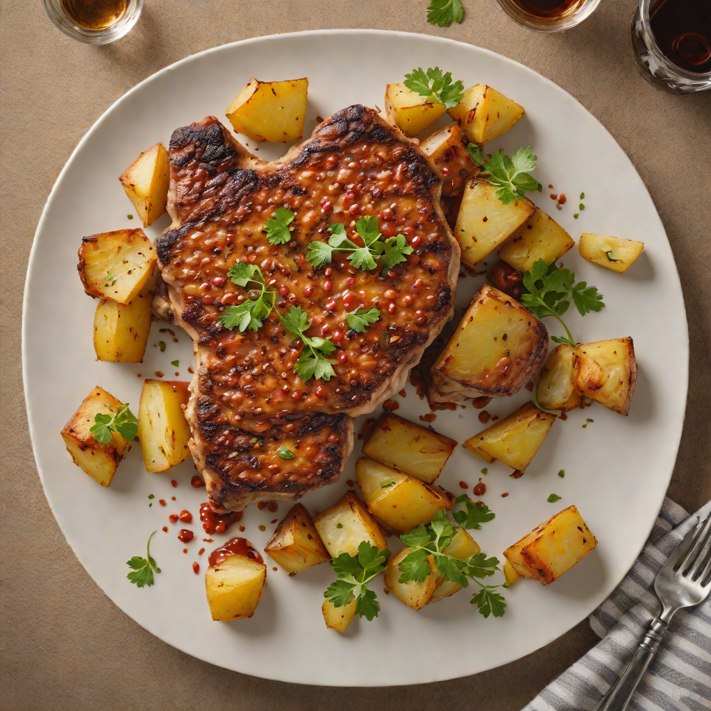 Smoky Paprika-Infused Pork Chops with Garlic Potatoes