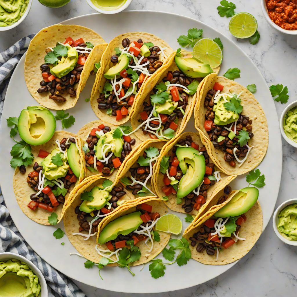 Boredom-Busting Spicy Black Bean Tacos with Avocado Crema