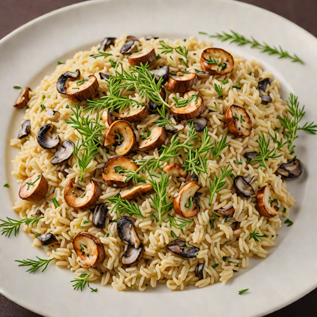 French-Inspired Creamy Mushroom and Thyme Risotto