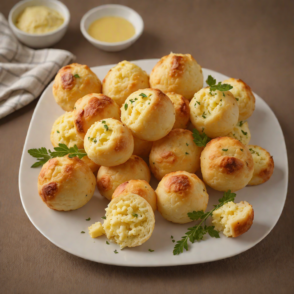 Cheese-Stuffed Pão de Queijo (Brazilian Cheese Bread)