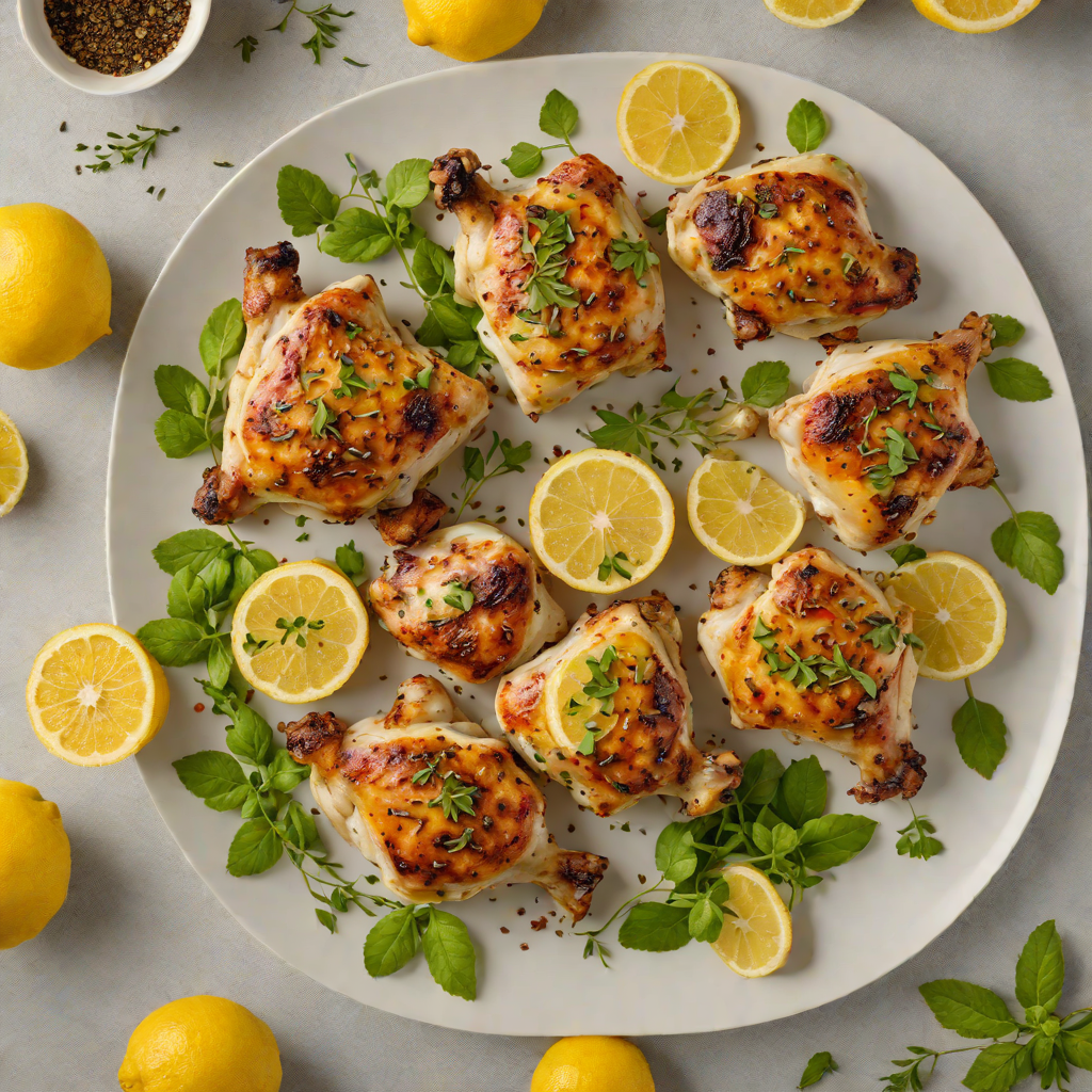 Oven-Roasted Lemon Oregano Chicken Thighs