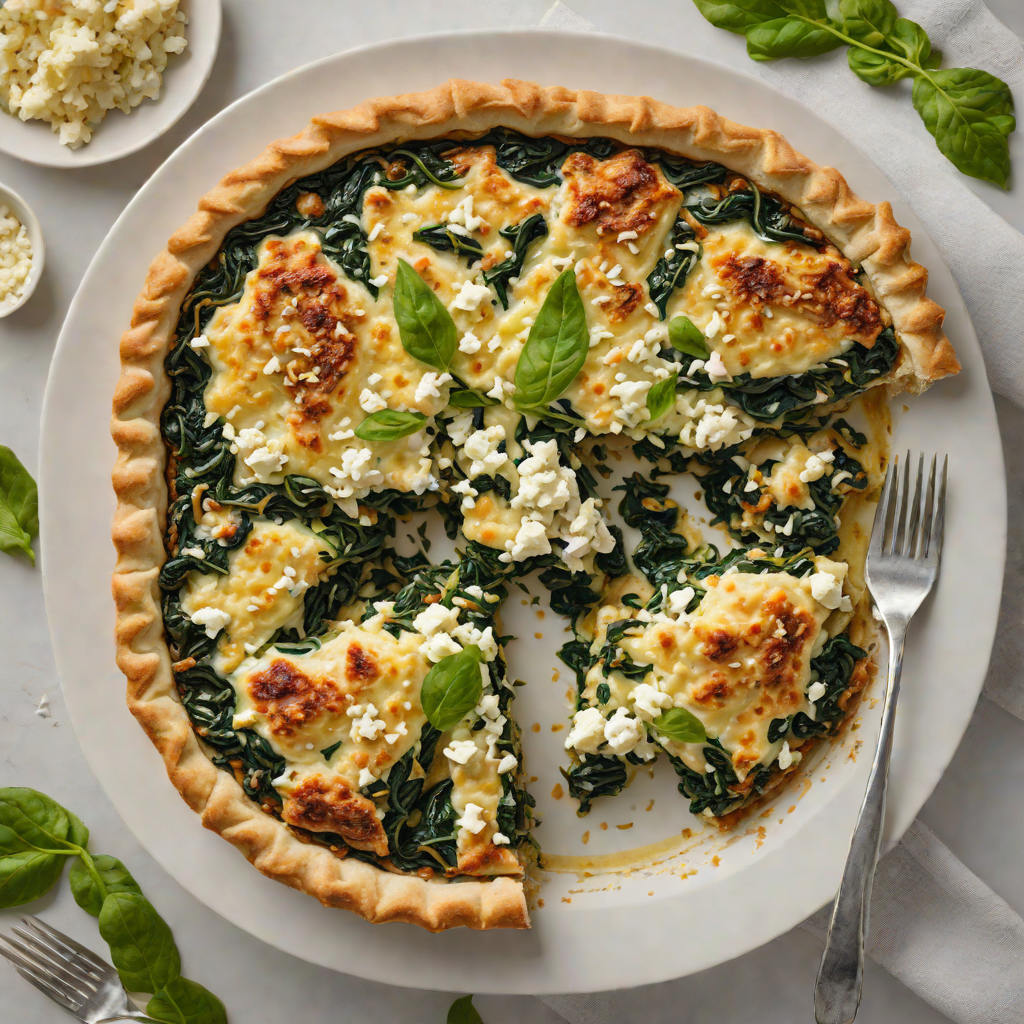 Skillet Sautéed Greek Spinach and Feta Pie Filling