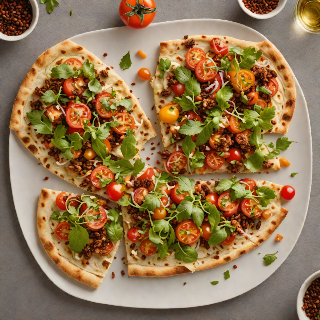 Tomato and Sumac Marinated Chicken Flatbread