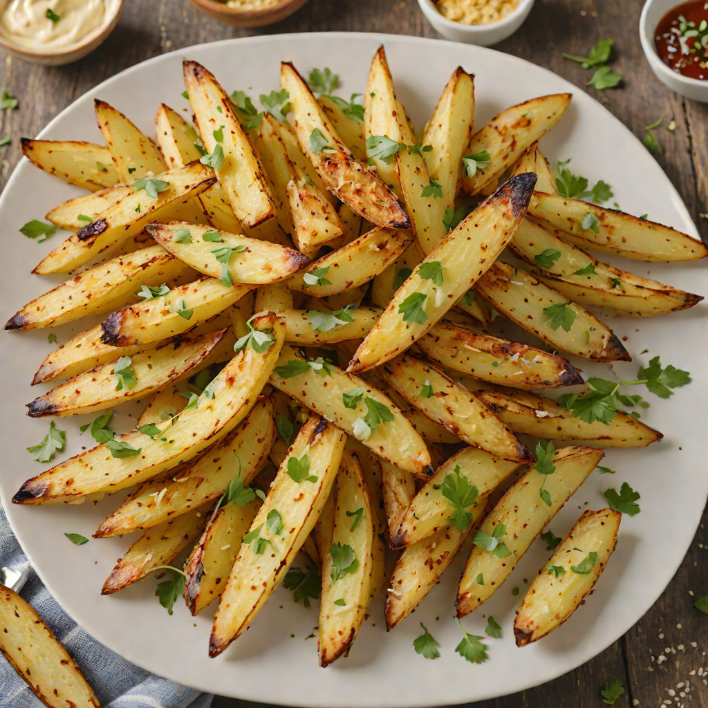 Oven-Roasted Garlic Parmesan Potato Wedges