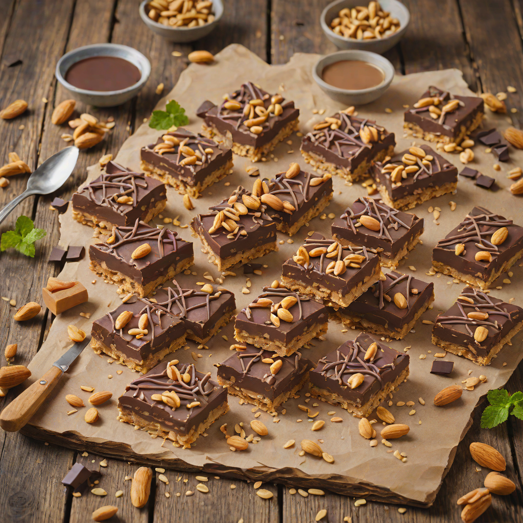 No-Bake Dark Chocolate Peanut Butter Bars