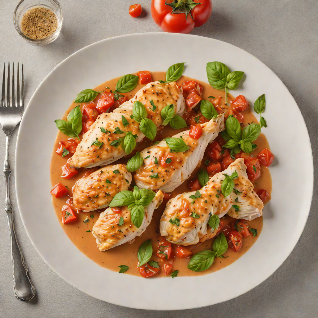 Pan-Seared Chicken with Creamy Tomato and Basil Sauce