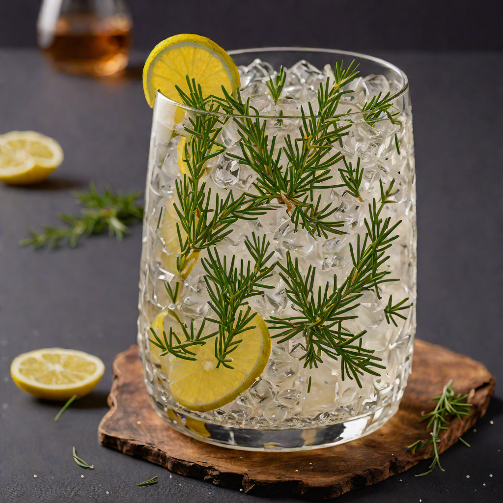 Juniper-Infused Gin Tonic with Rosemary