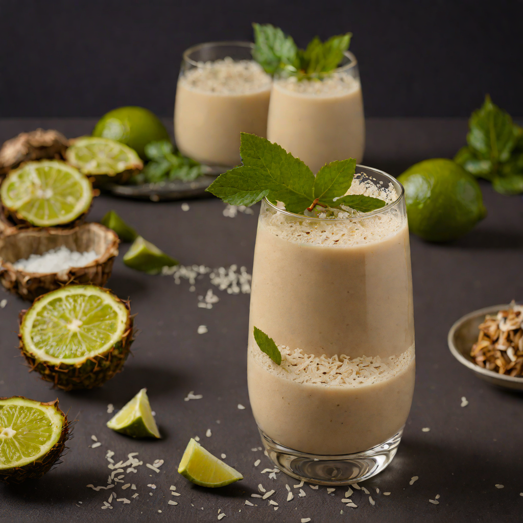 Soursop and Sea Moss Smoothie with Honey and Lime