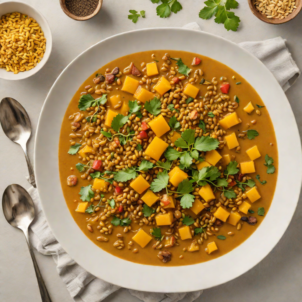 Stovetop Ginger-Turmeric Lentil Stew with Toasted Cumin