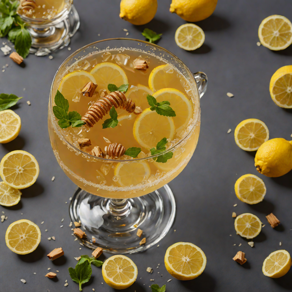 Honey-Lemon Ginger Herbal Tea for Cold Symptom Soothing