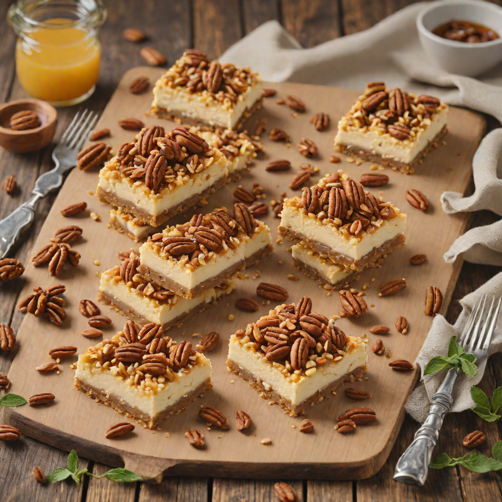 Baked Honey-Pecan Cheesecake Bars