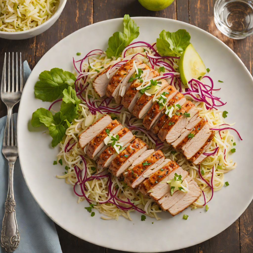 Pan-Seared Pork Tenderloin with Apple Cabbage Slaw