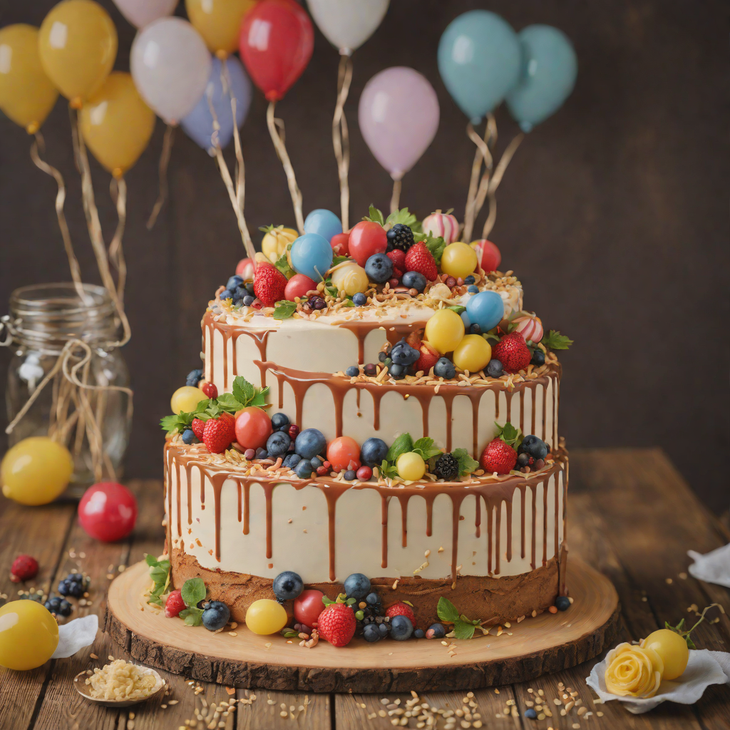 British Vanilla Sponge Celebration Cake with Buttercream