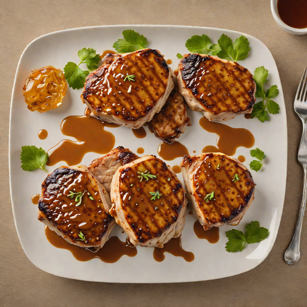 Pan-Seared Pork Chops with African Spiced Honey Glaze