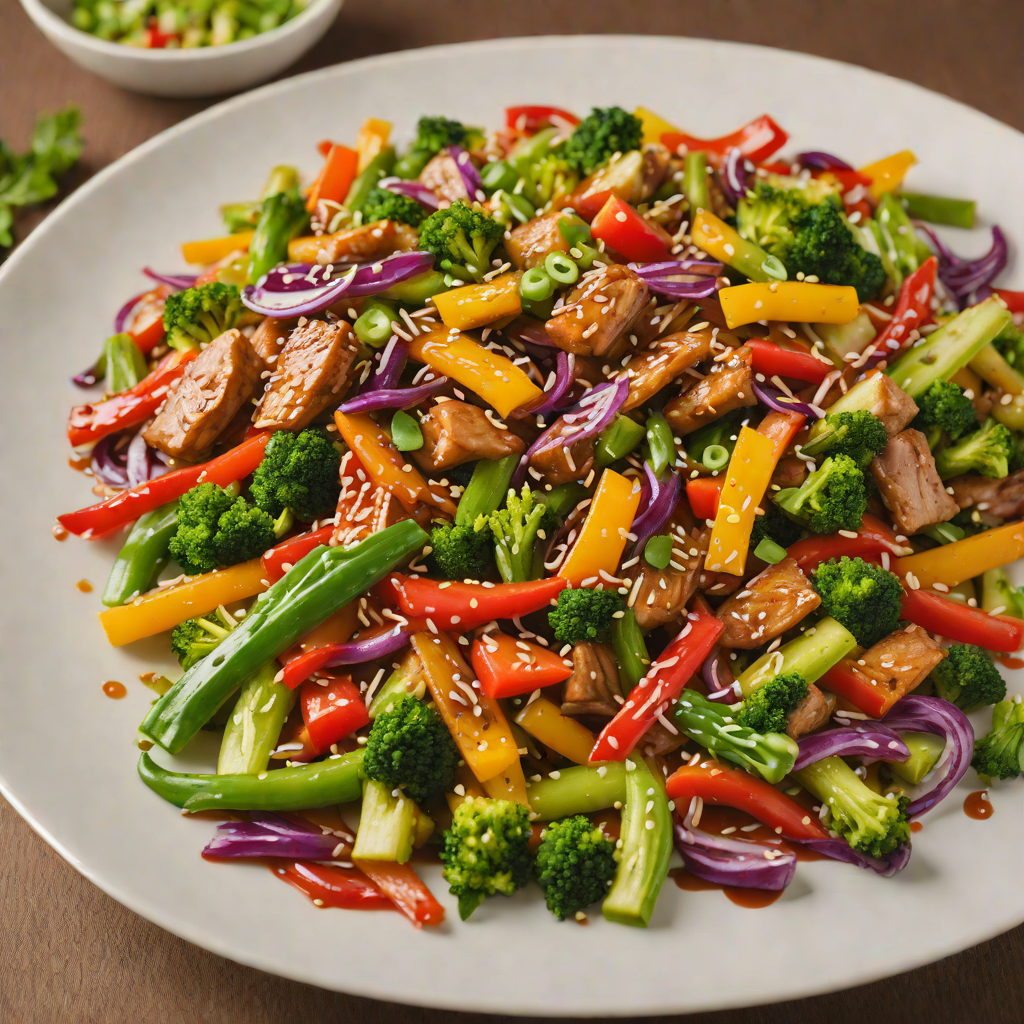 Colorful Vegetable Stir-Fry with Sweet Soy Glaze