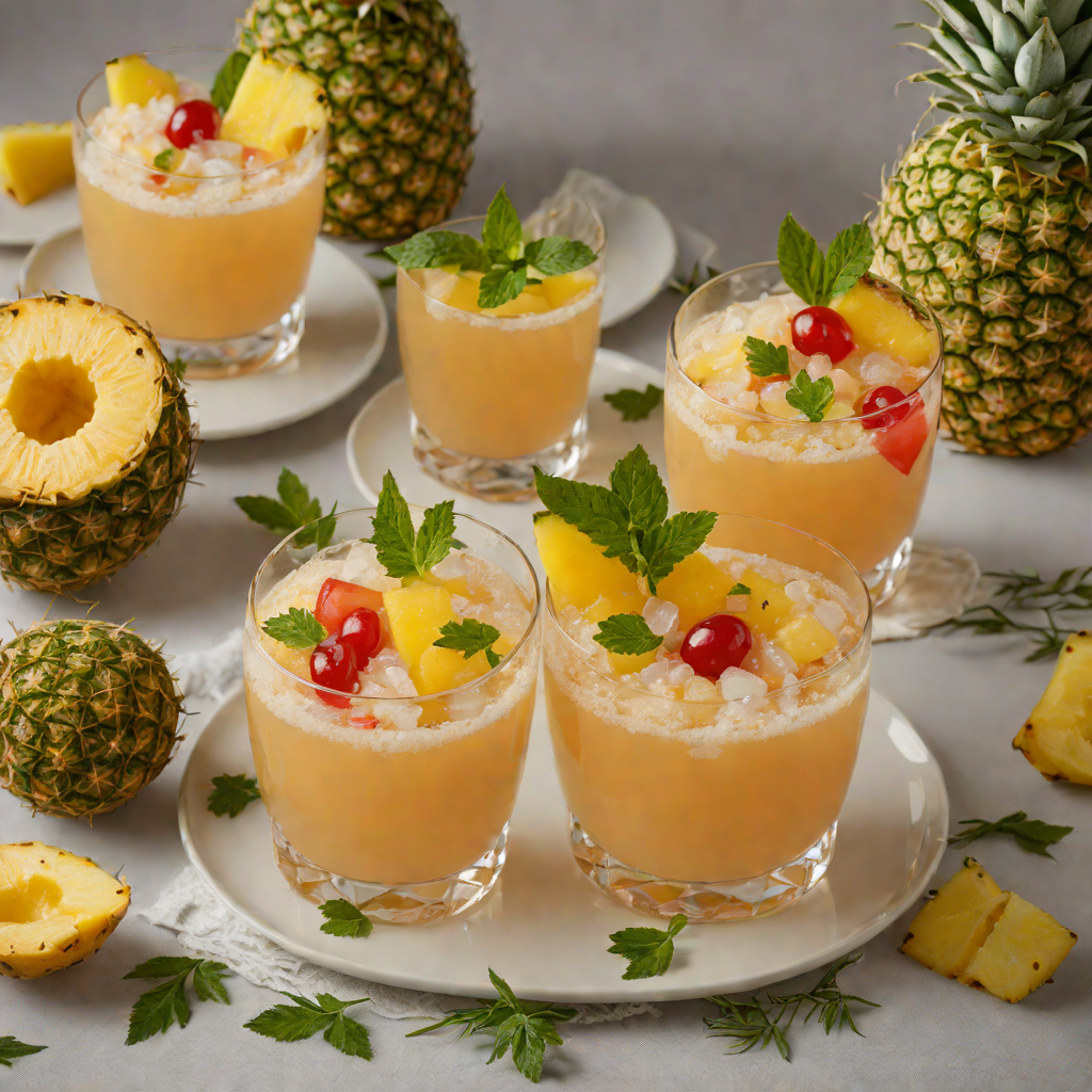 Tropical Pineapple-Spiced Rum Punch