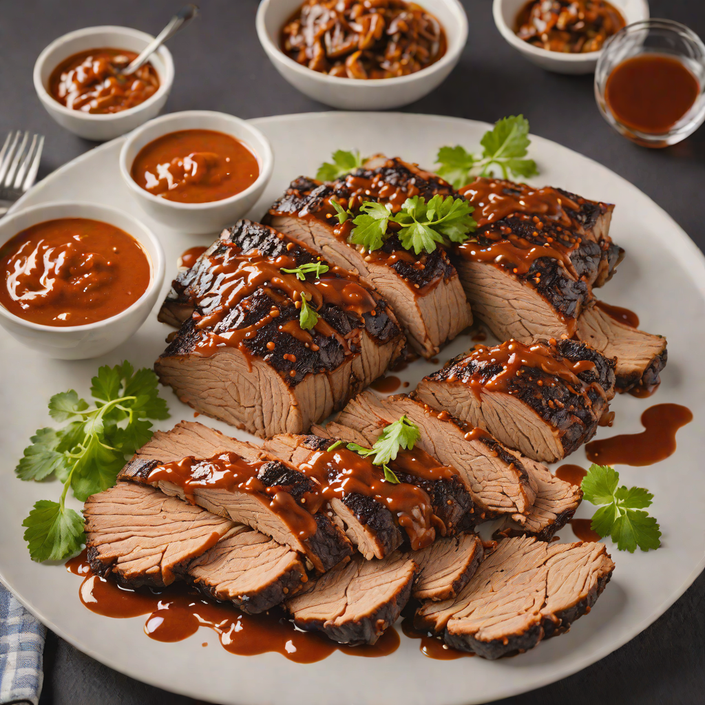 Spiced North Texas BBQ Brisket with Smoky Chipotle Sauce