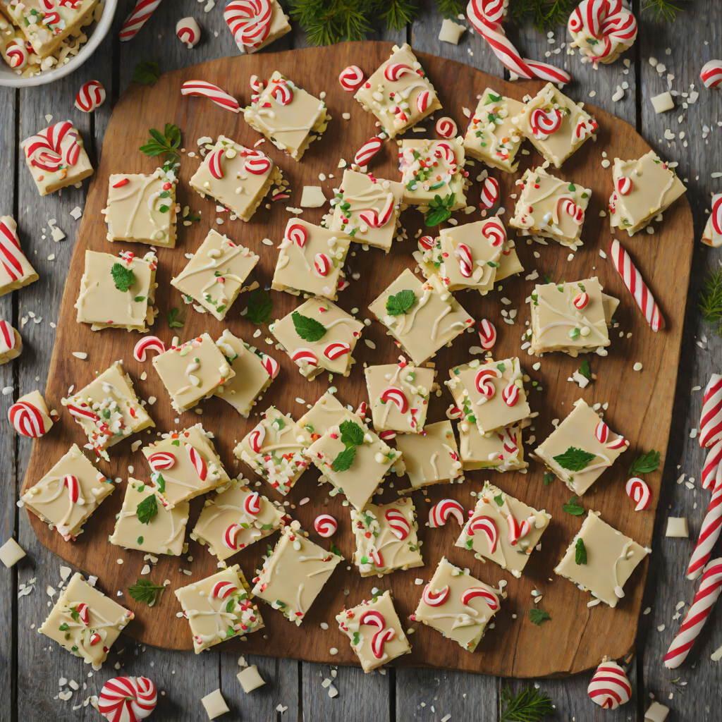 North Pole-Inspired White Chocolate Peppermint Bark