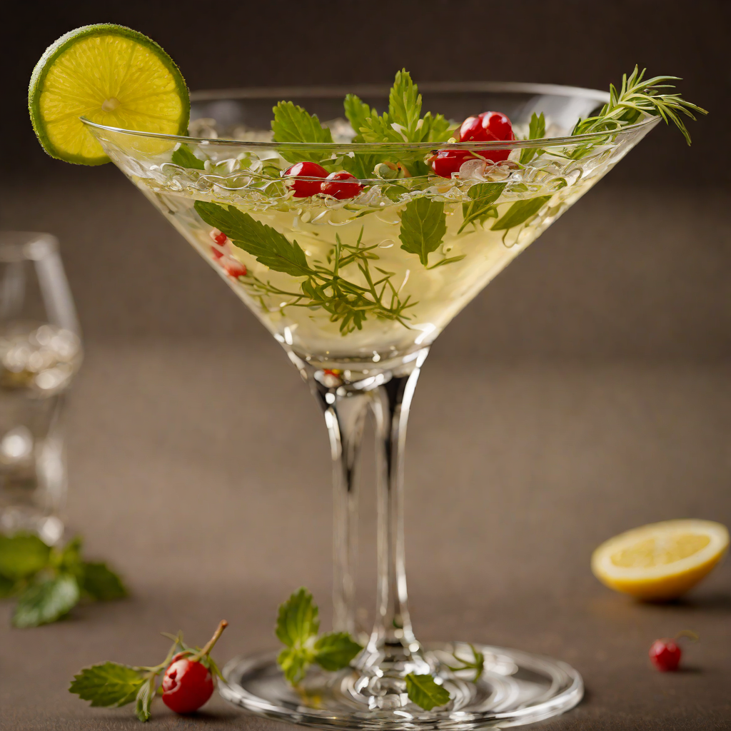 Crisp Mediterranean Herb Martini