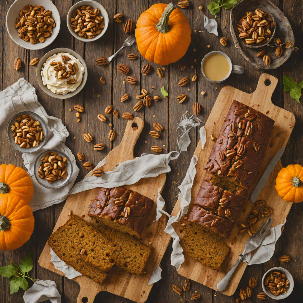 One-Bowl Spiced Pumpkin Bread with Walnuts