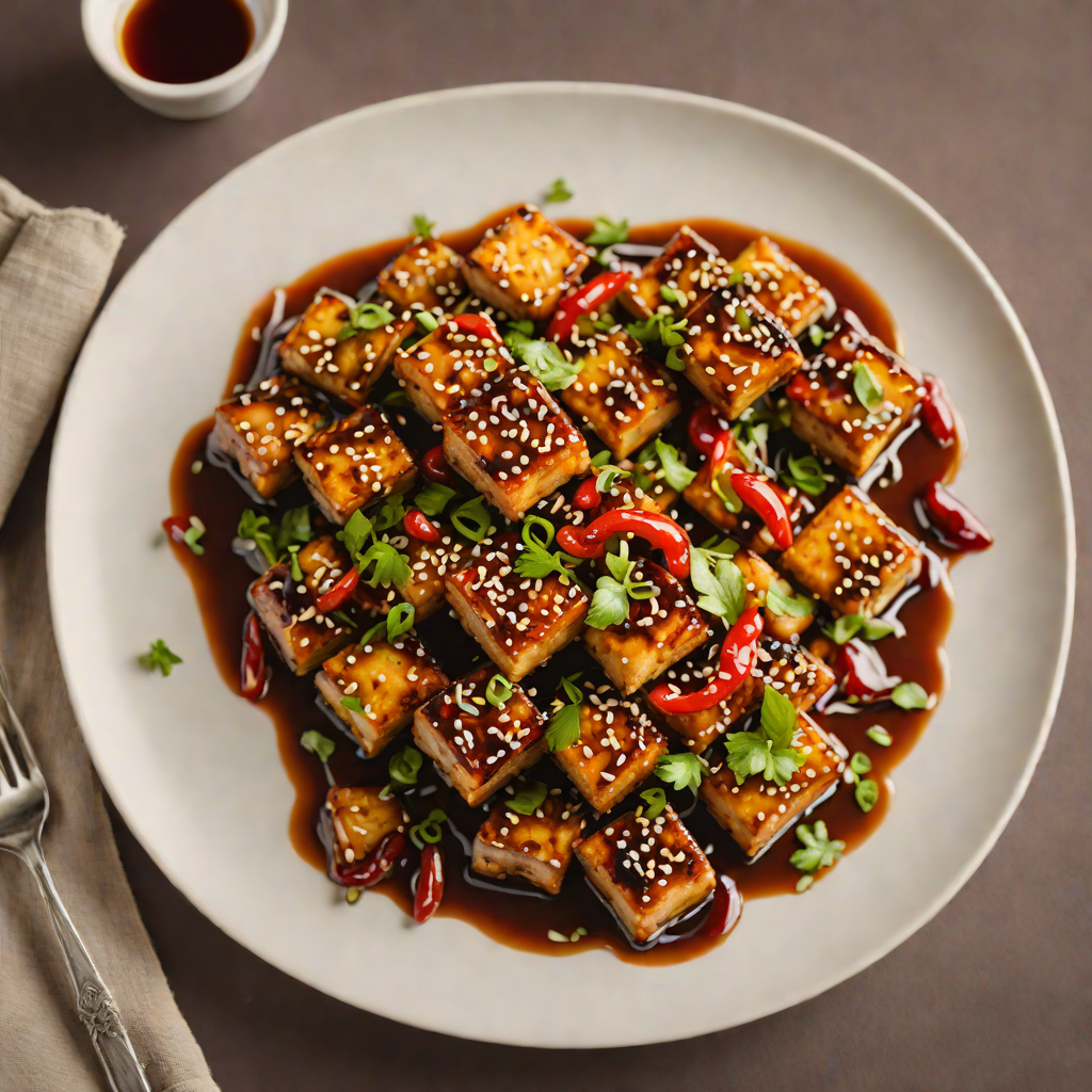 Sweet Soy-Glazed Tofu with Garlic and Chili