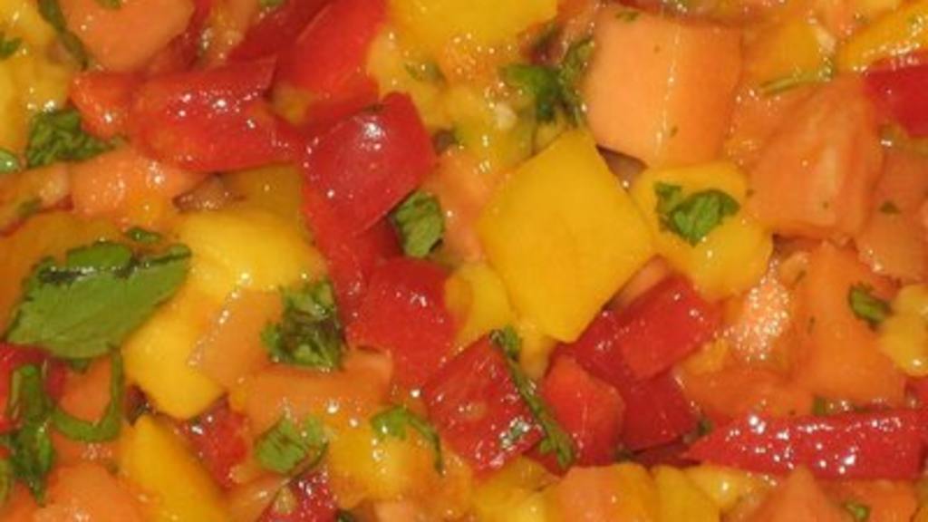 Native Expression Mango-Chili Salsa with Crispy Plantains