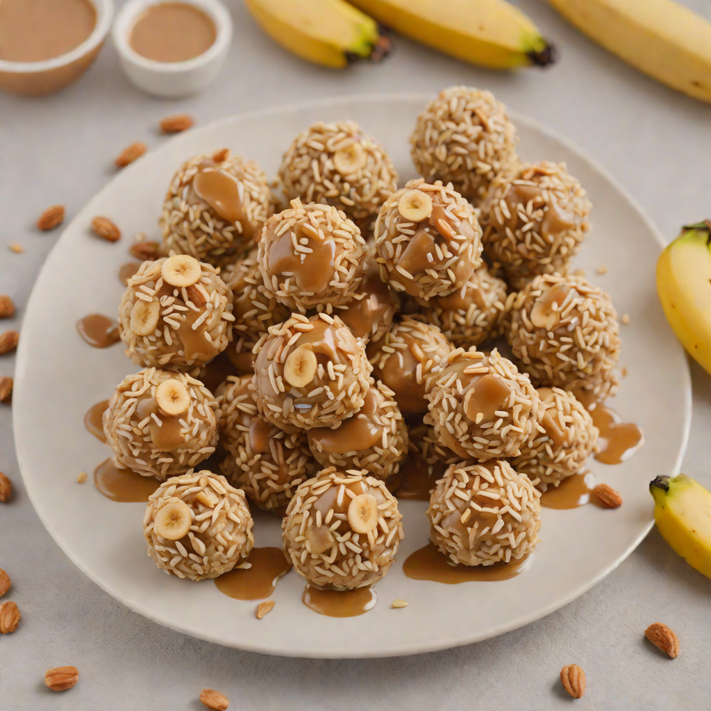 No-Bake Banana Oat Bites with Honey and Peanut Butter