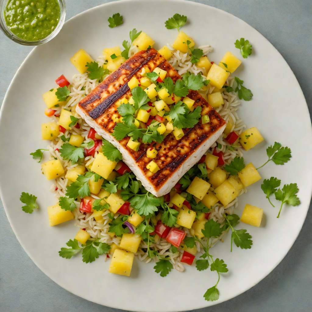 Pan-Seared Mahi-Mahi with Pineapple Salsa and Cilantro