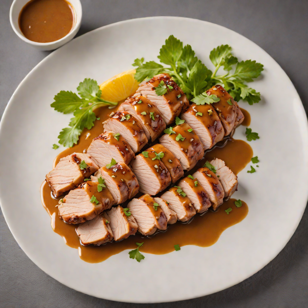 Citrus and Rum-Glazed Pork Tenderloin with Mojo Sauce