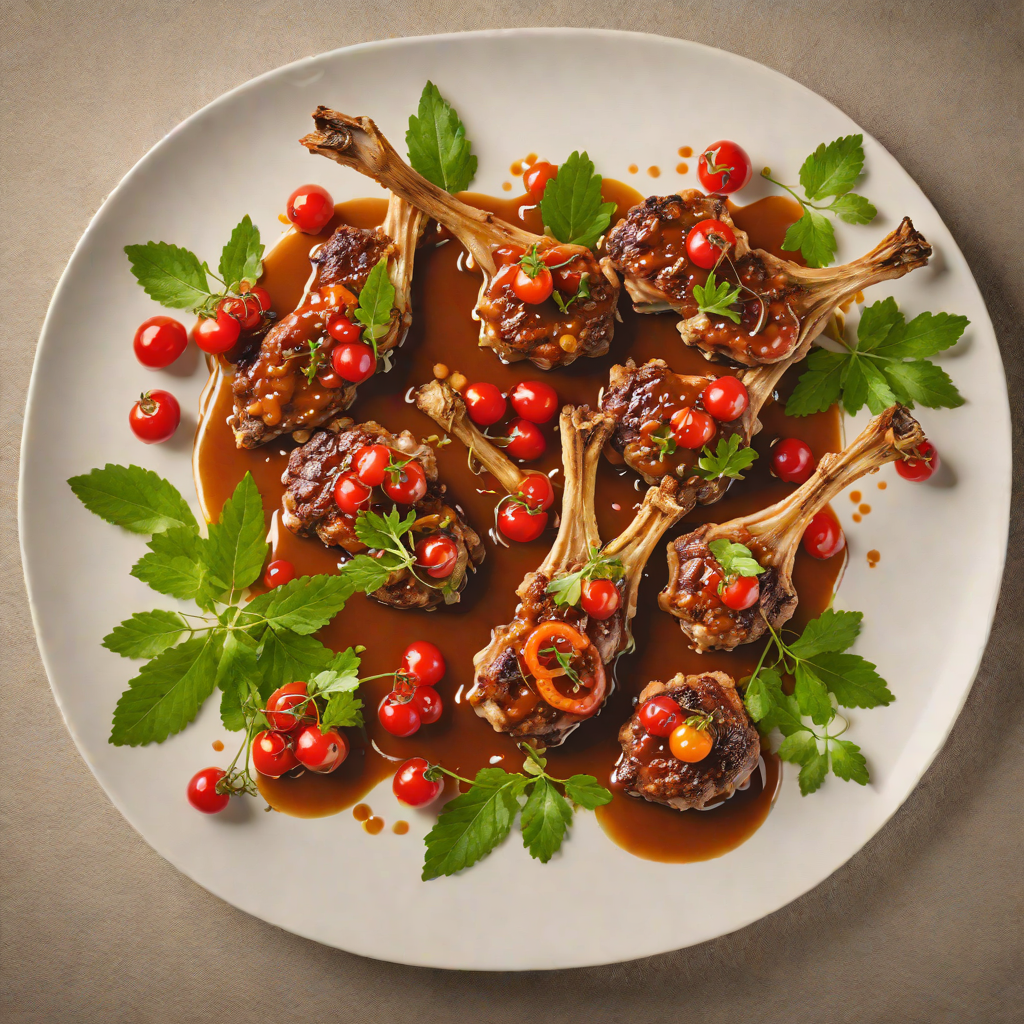 Bush-Spiced Lamb Cutlets with Quandong Glaze
