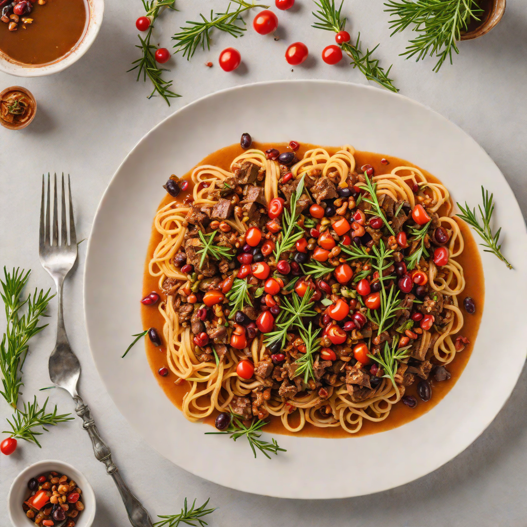 Slow-Cooked Kangaroo Ragu with Native Pepperberry and Rosemary