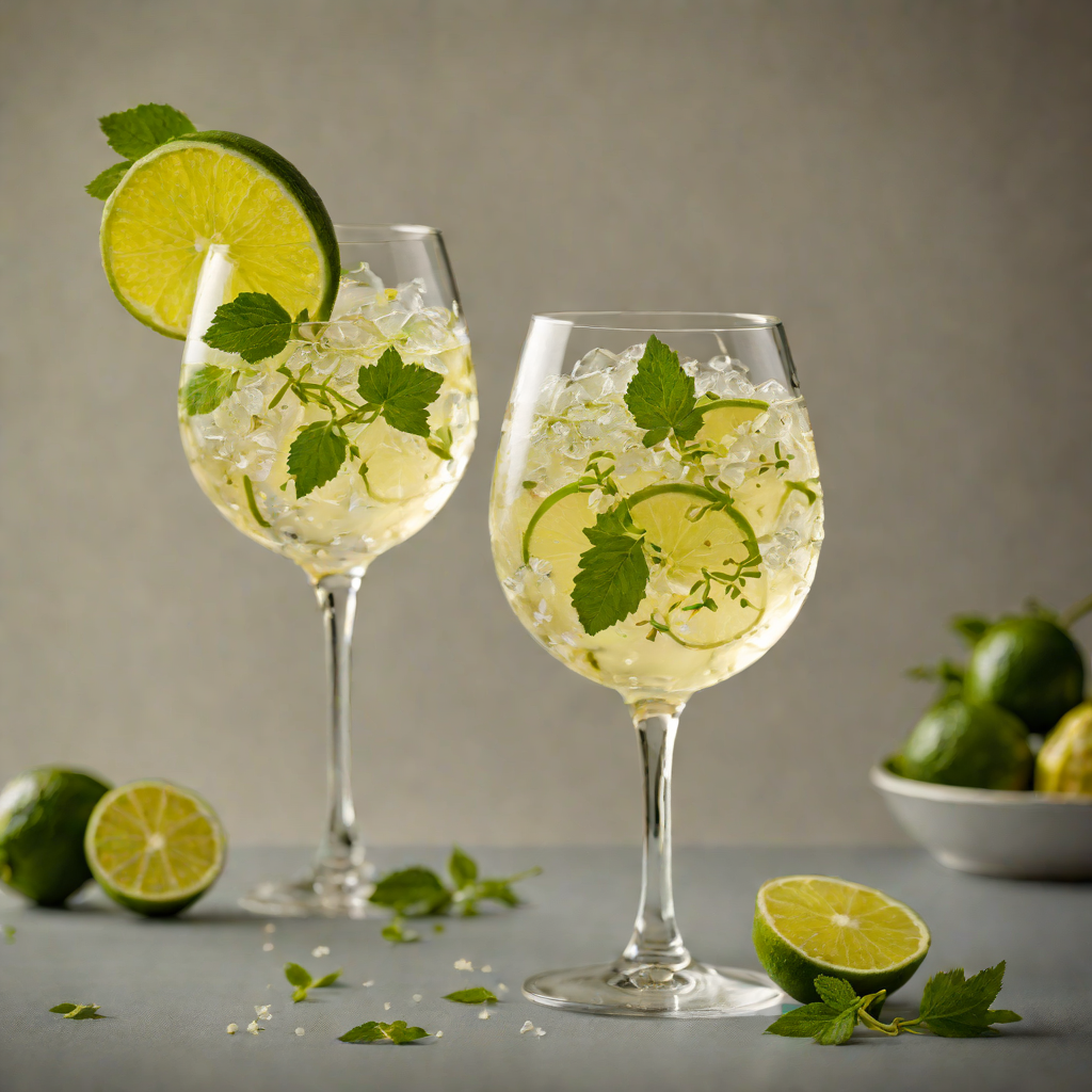Elderflower and Lime Hugo Spritz