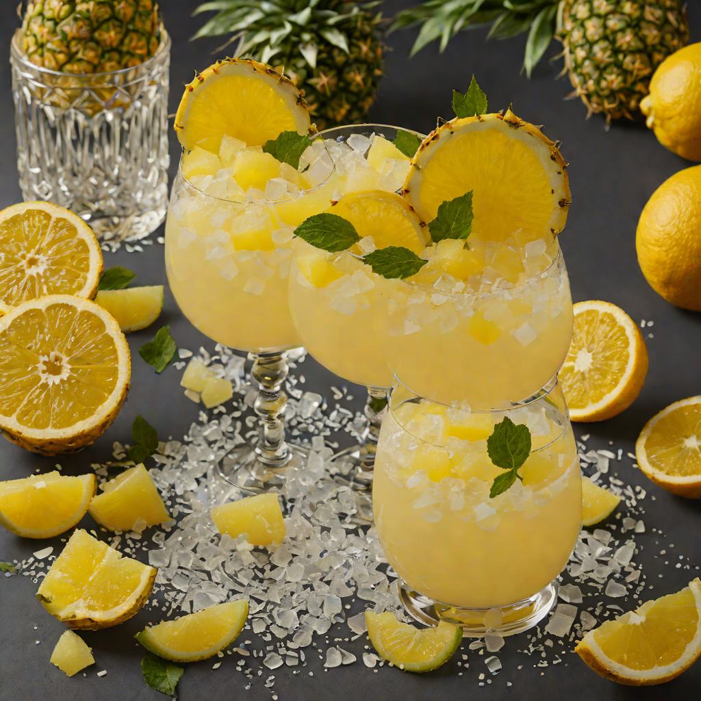 Frozen Citrus and Pineapple Non-Alcoholic Party Punch