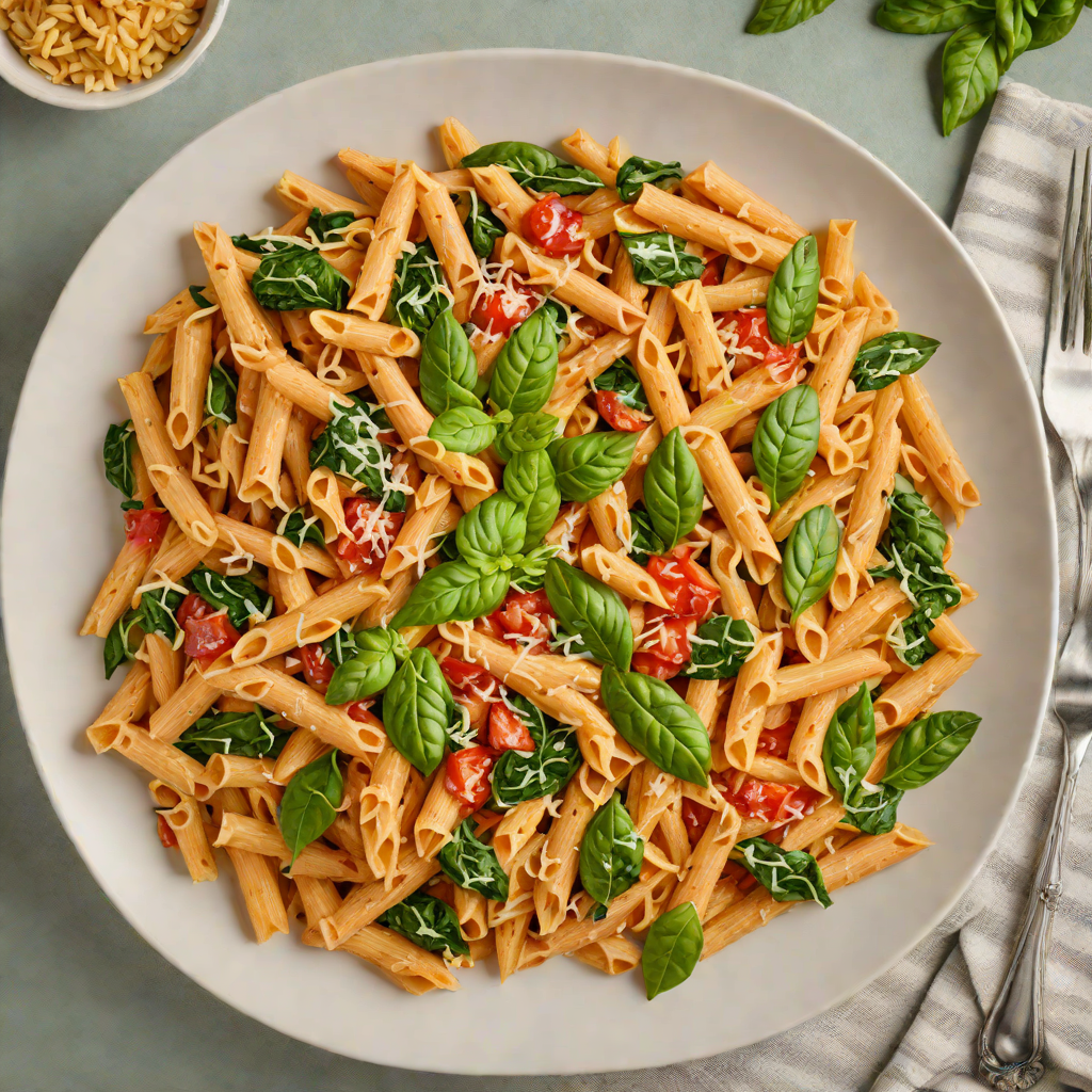One-Pot Creamy Tomato Penne with Spinach
