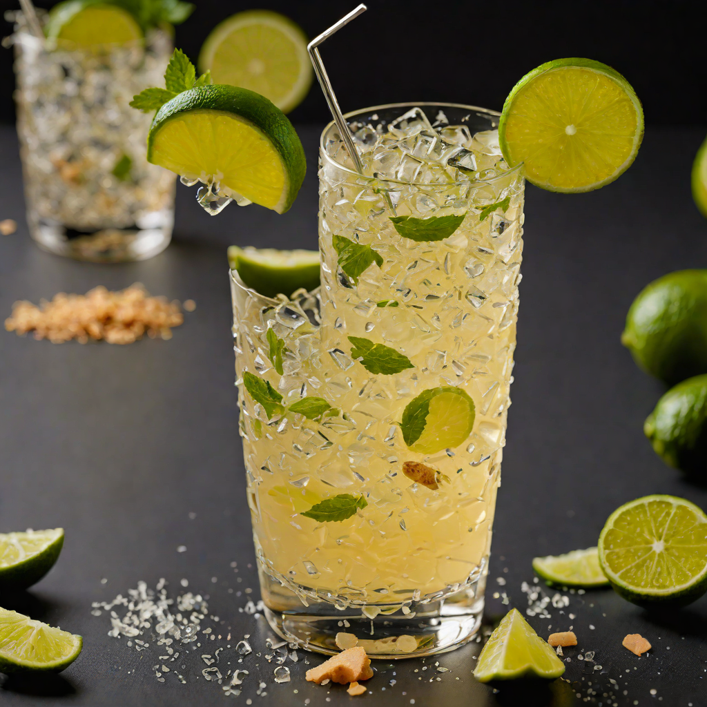 Ginger-Lime Sparkler with Tropical Twist