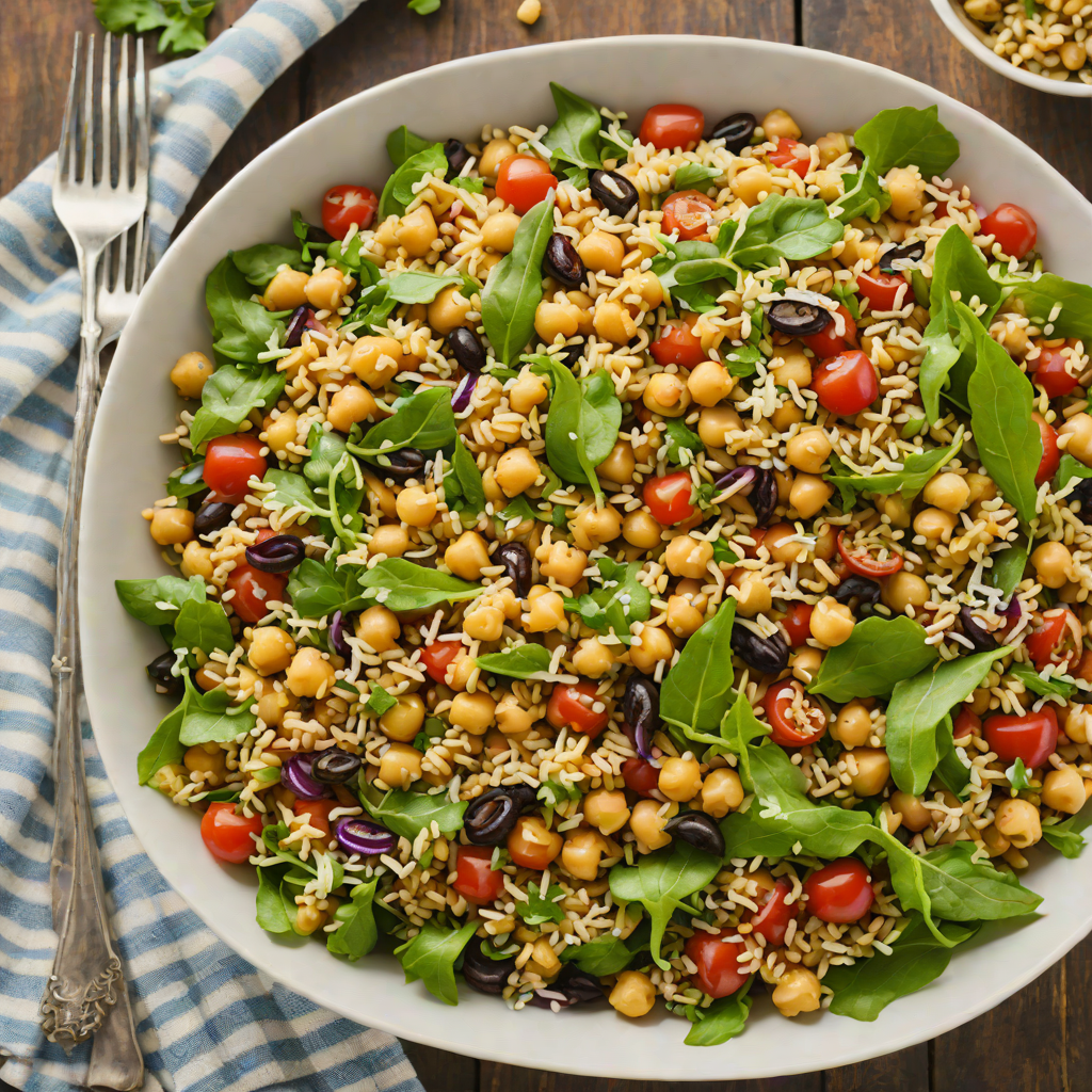 Fiber-Rich Mediterranean Chickpea and Quinoa Salad