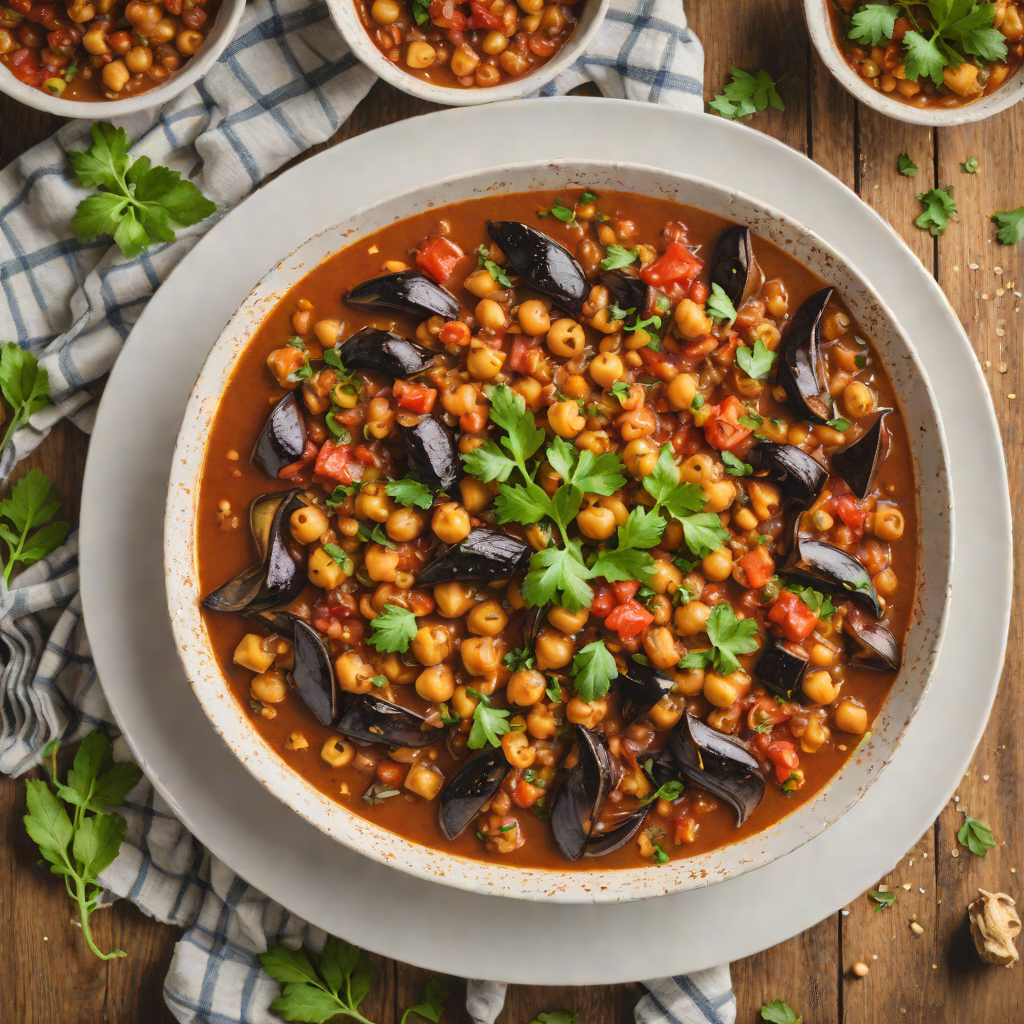 Oven-Baked Mediterranean Chickpea and Eggplant Stew