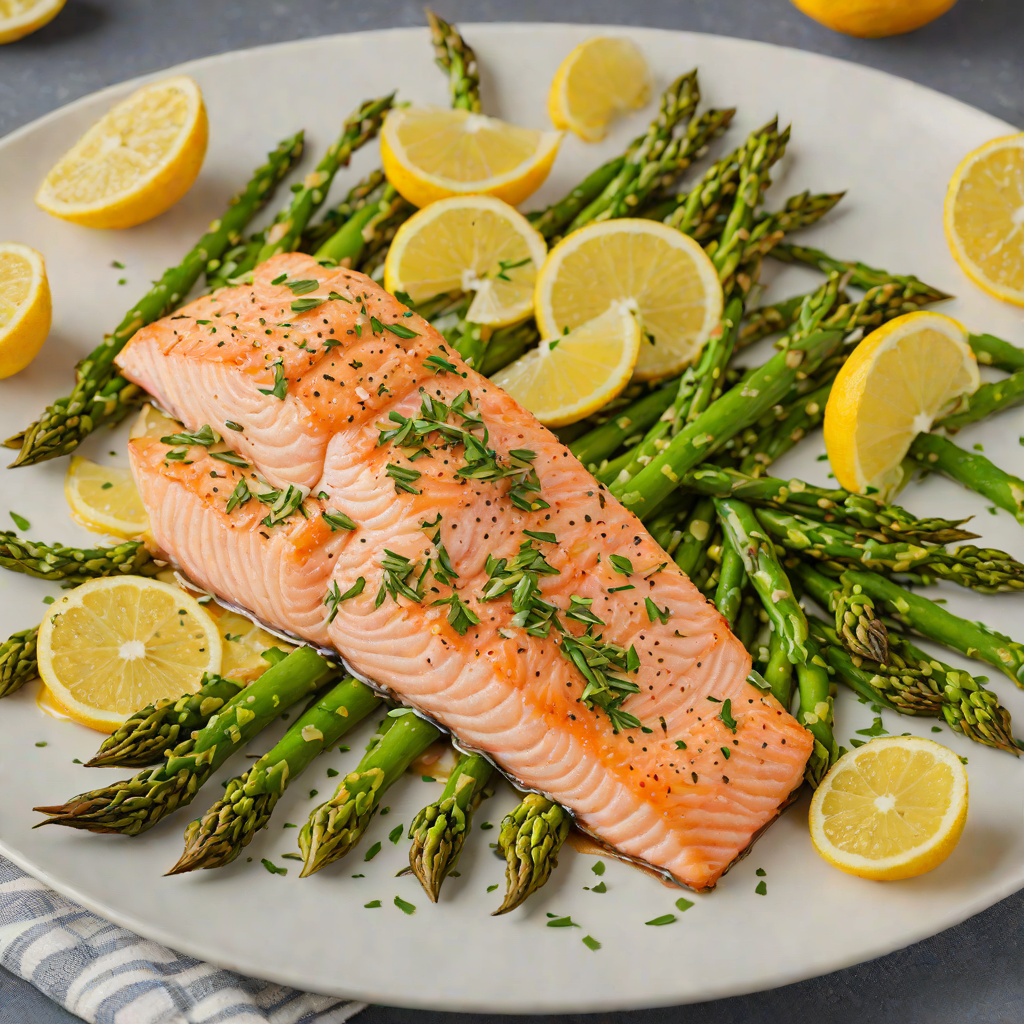 Sheet Pan Citrus-Herb Salmon with Roasted Asparagus