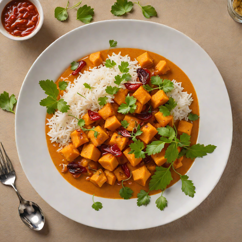 Sweet Potato and Quandong Curry with Coconut Cream