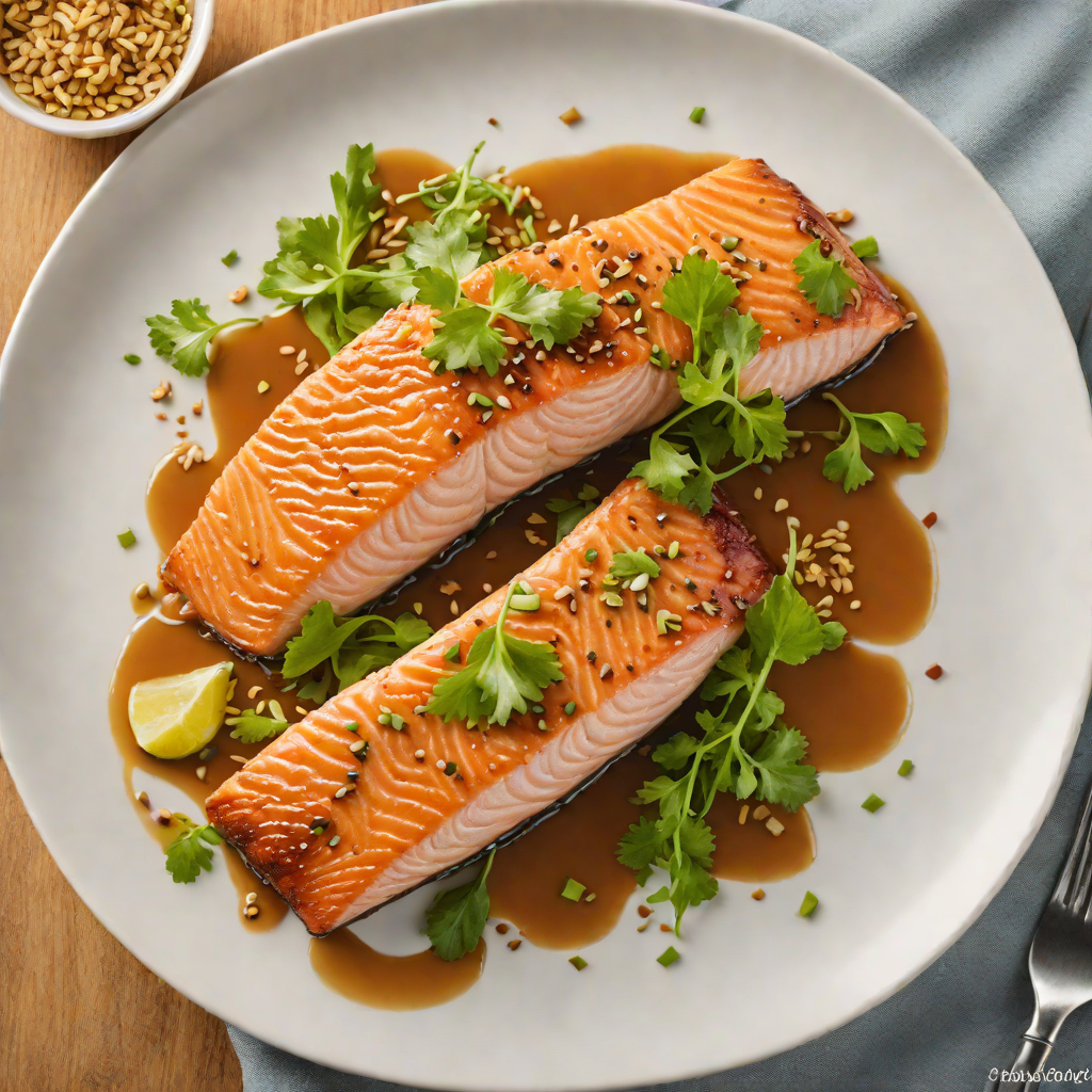 Pan-Seared Salmon with Hidden Ginger-Soy Glaze