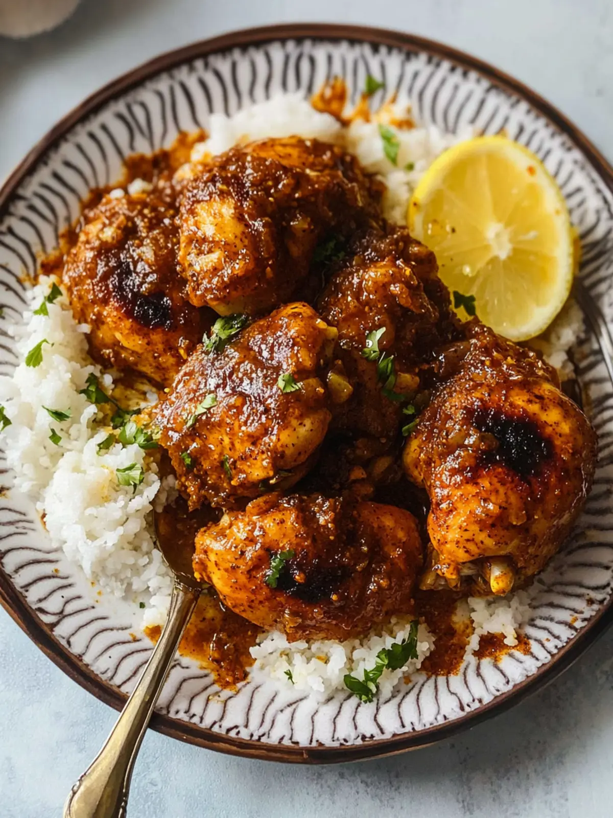 One-Pot Ethiopian Berbere Chicken with Sautéed Onions