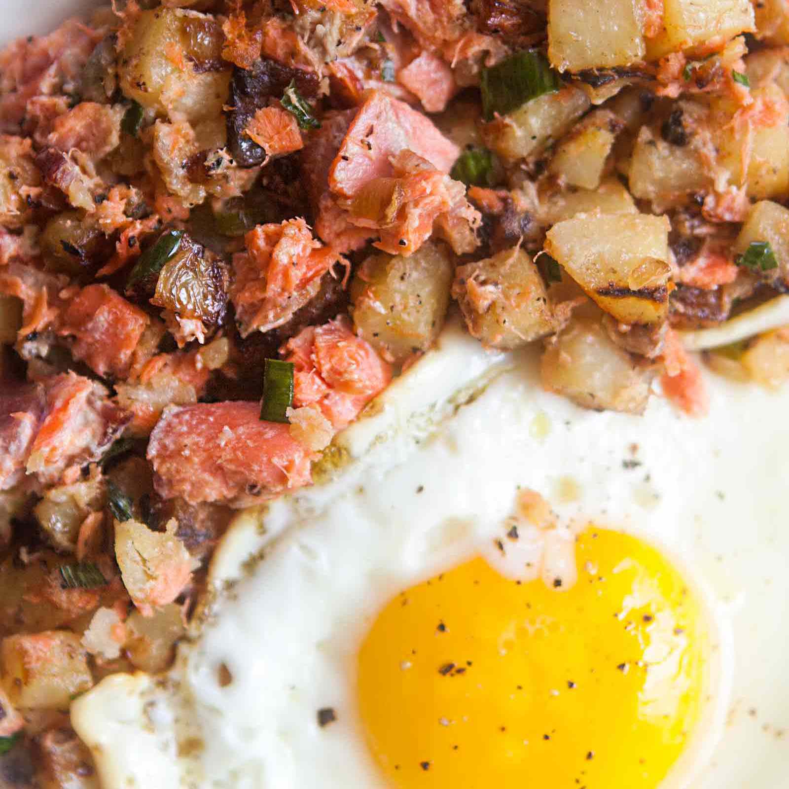 Pan-Fried Australian Hash Browns with Smoked Salmon and Avocado