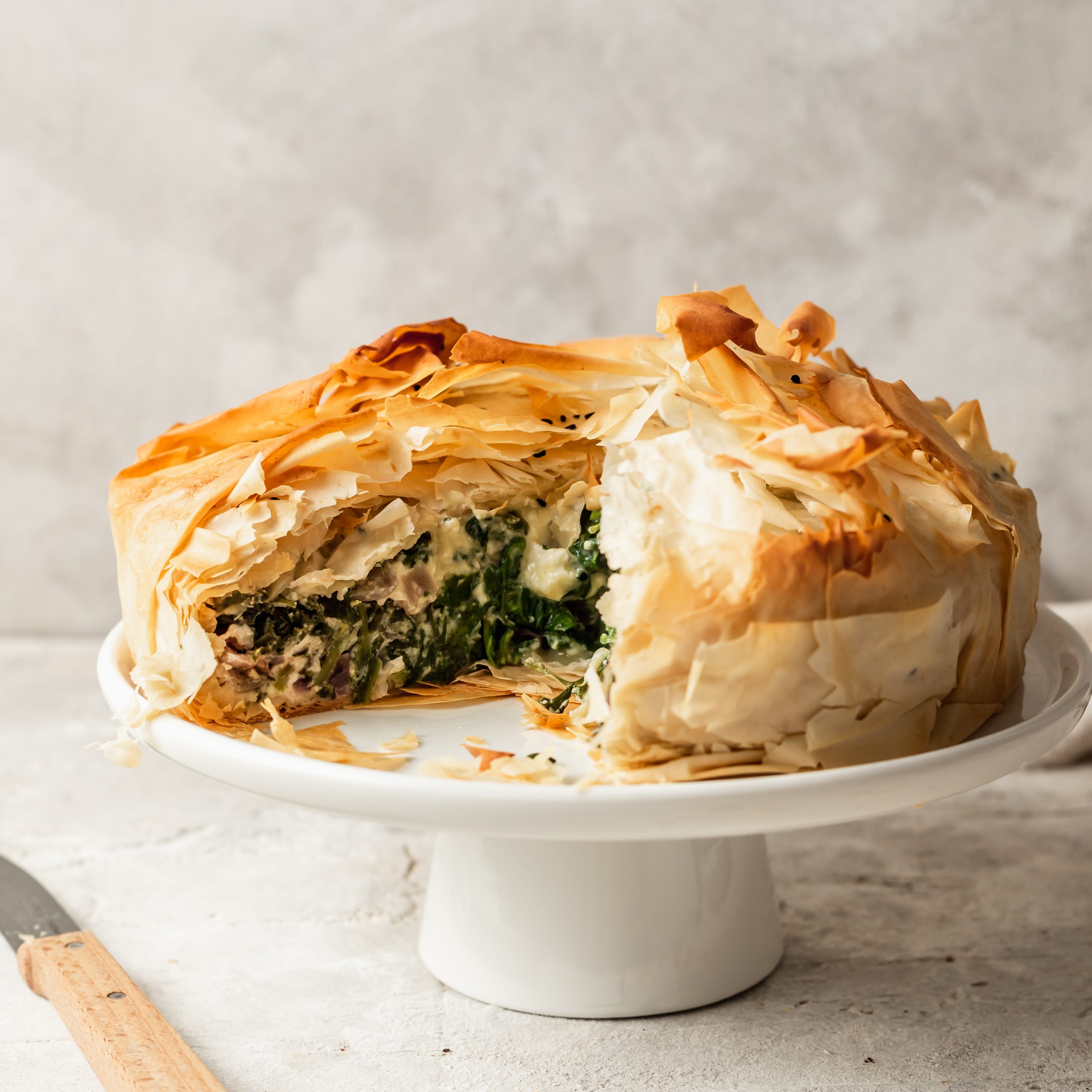 Phyllo-Wrapped Spinach and Feta Pie